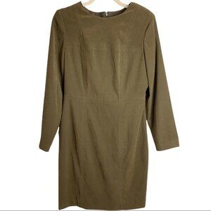 Joseph Ribkoff Vintage Olive  Green Dress Size Vintage 12 Work Wear